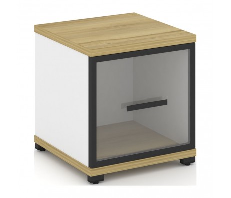 Шкаф одна узкая секция, 1 ниша (фасад стекло прозрачное в раме, 1 ниша) 420x420x450 Concept