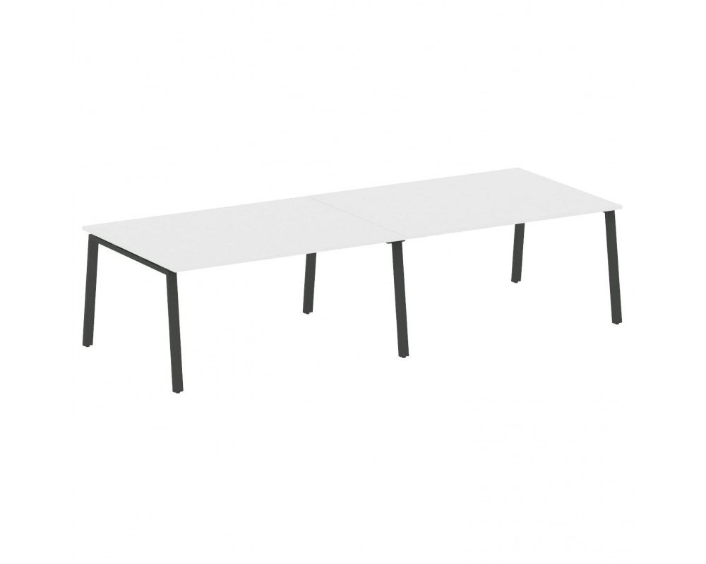 Переговорный стол (2 столешницы) на А-образном м/к 320x123,5x75 Metal System