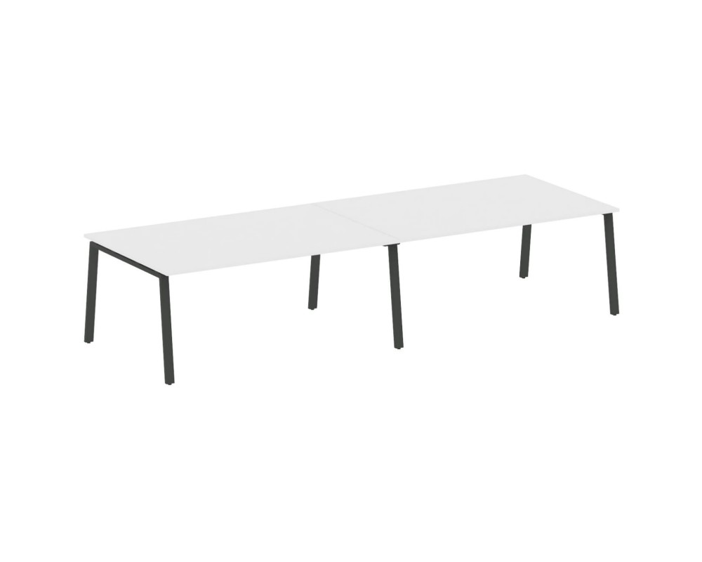 Переговорный стол (2 столешницы) на А-образном м/к 360x123,5x75 Metal System