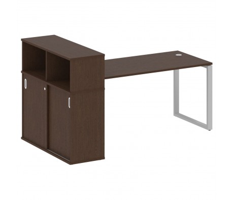 Стол письменный на О-образном м/к с опорным шкафом-купе 201x112x109,8 Metal System
