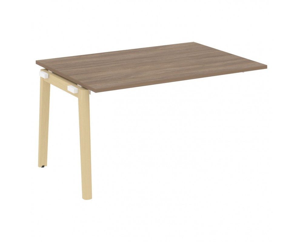 Проходной наборный элемент переговорного стола, опоры - массив дерева 138x98x75 Onix Wood