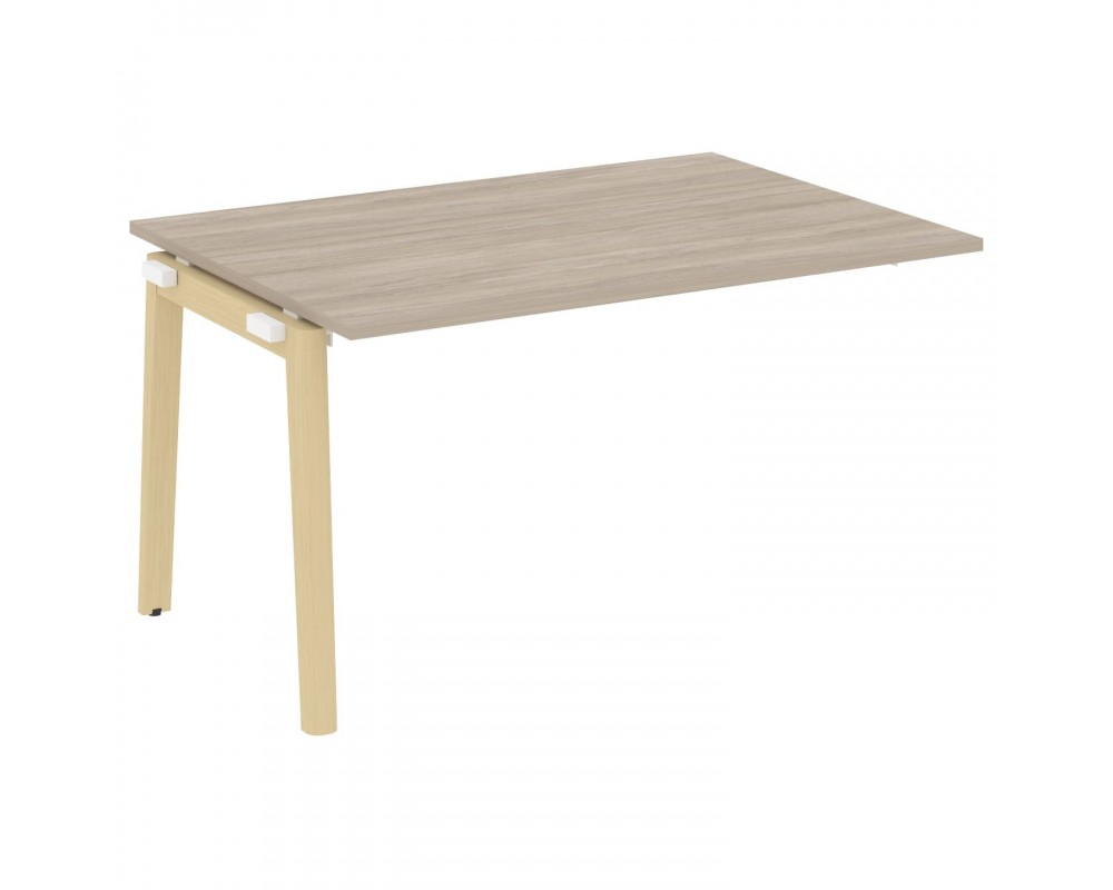 Проходной наборный элемент переговорного стола, опоры - массив дерева 138x98x75 Onix Wood