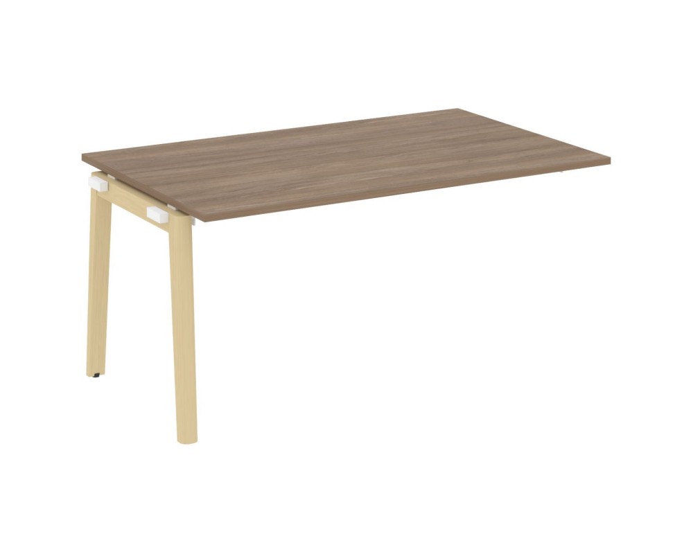 Проходной наборный элемент переговорного стола, опоры - массив дерева 158x98x75 Onix Wood