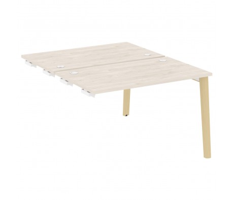 Стол-приставка двойной к опорным элементам, опоры - массив дерева 118x147,5x75 Onix Wood