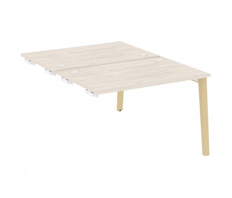 Стол-приставка двойной к опорным элементам, опоры - массив дерева 118x163,5x75 Onix Wood