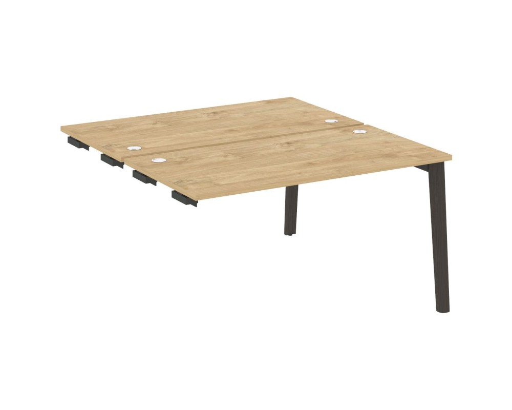 Стол-приставка двойной к опорным элементам, опоры - массив дерева 138x147,5x75 Onix Wood