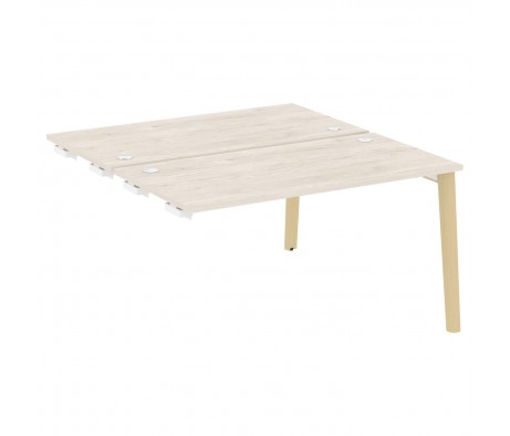 Стол-приставка двойной к опорным элементам, опоры - массив дерева 138x147,5x75 Onix Wood