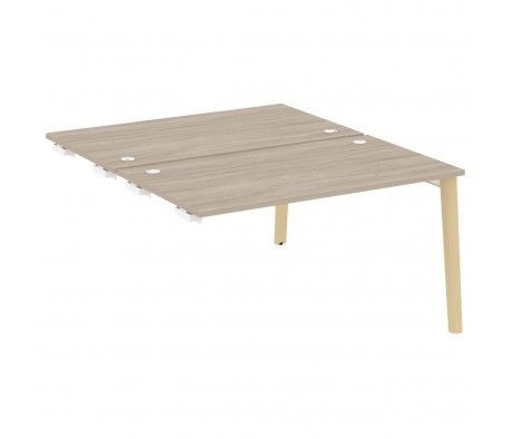 Стол-приставка двойной к опорным элементам, опоры - массив дерева 138x163,5x75 Onix Wood
