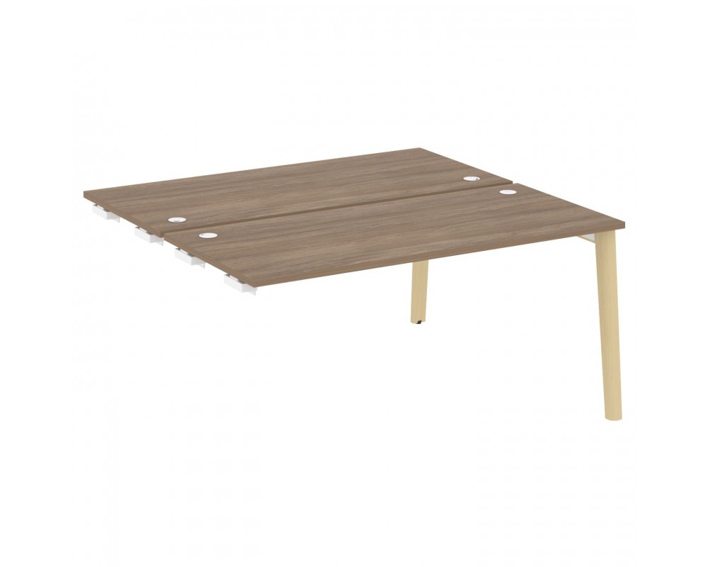 Стол-приставка двойной к опорным элементам, опоры - массив дерева 158x147,5x75 Onix Wood