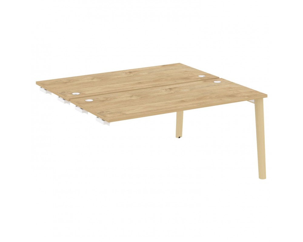 Стол-приставка двойной к опорным элементам, опоры - массив дерева 158x147,5x75 Onix Wood