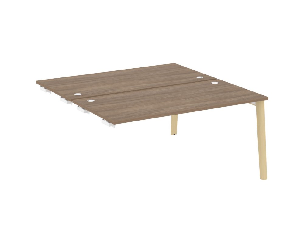 Стол-приставка двойной к опорным элементам, опоры - массив дерева 158x163,5x75 Onix Wood