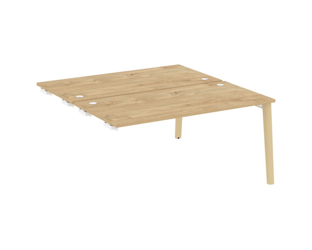 Стол-приставка двойной к опорным элементам, опоры - массив дерева 158x163,5x75 Onix Wood