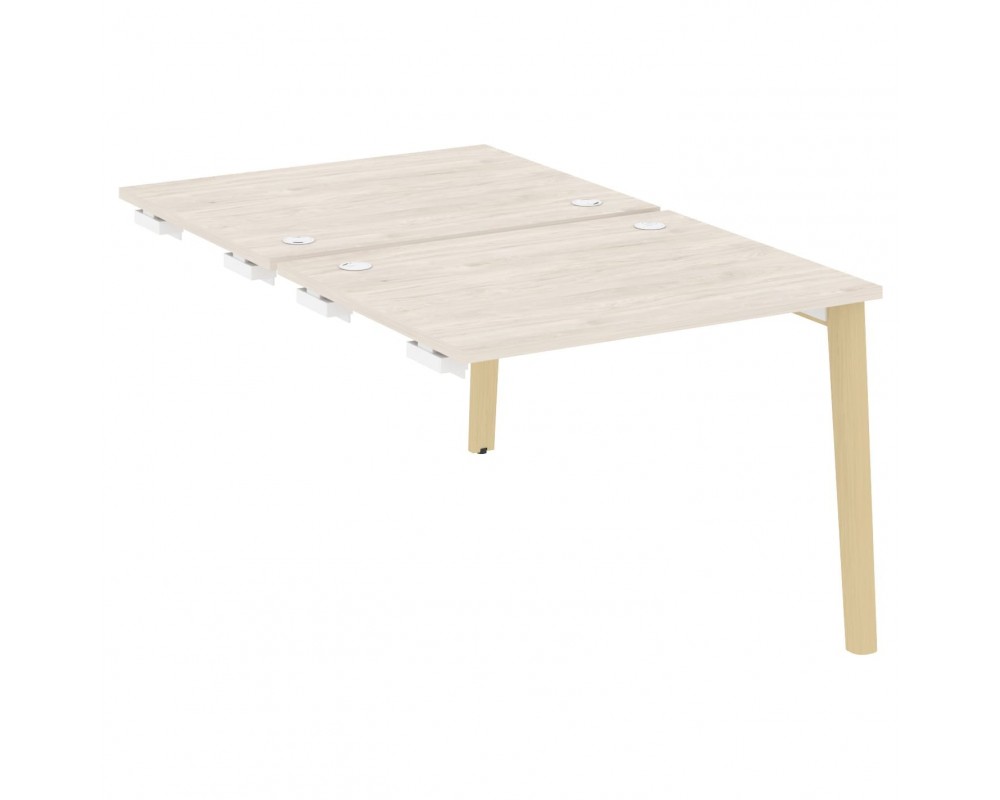 Стол-приставка двойной к опорным элементам, опоры - массив дерева 98x163,5x75 Onix Wood