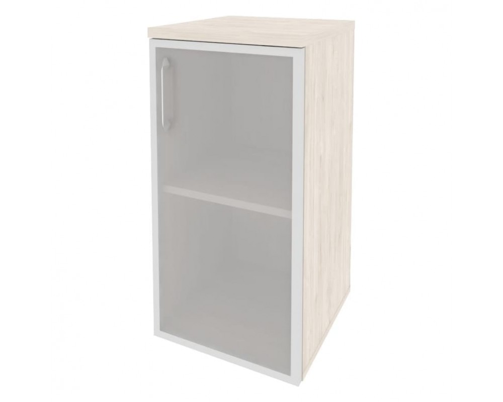 Шкаф низкий узкий правый (1 низкий фасад стекло в раме) 400x420x823 Onix
