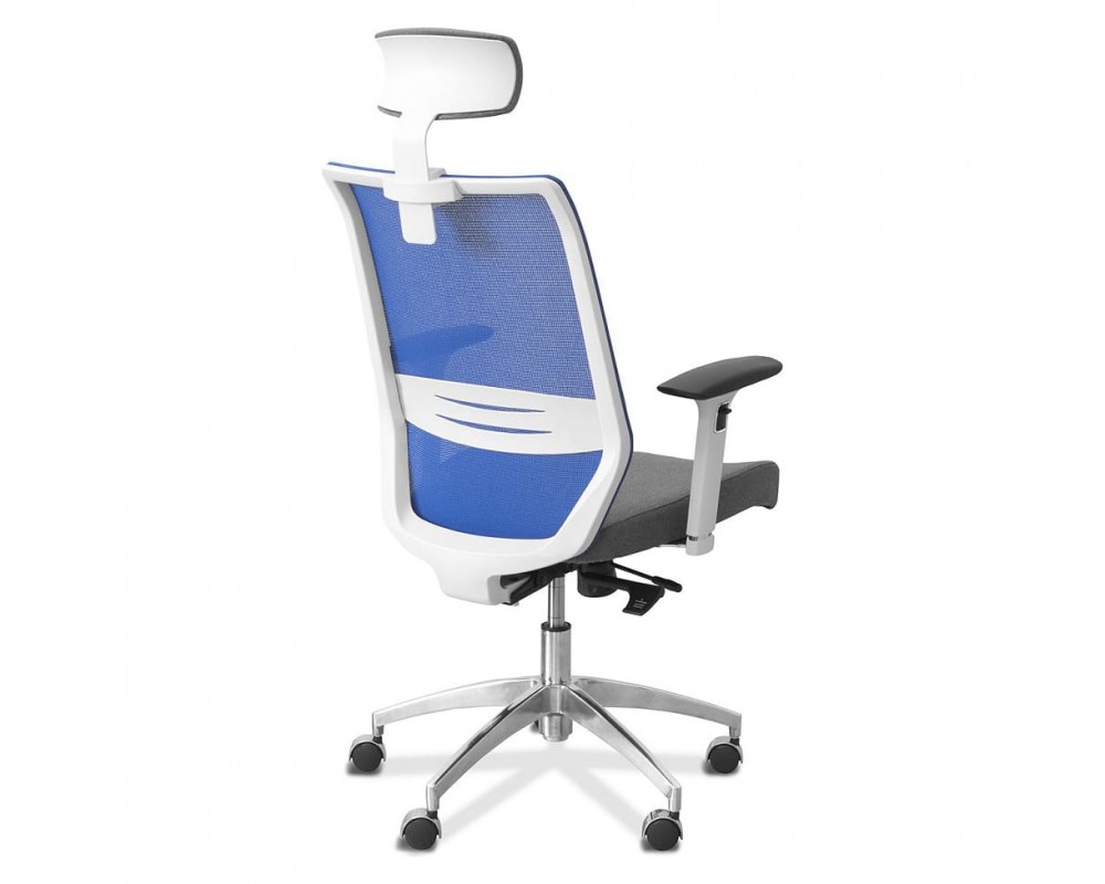 Кресло Aero lux с подголовником (белый каркас)