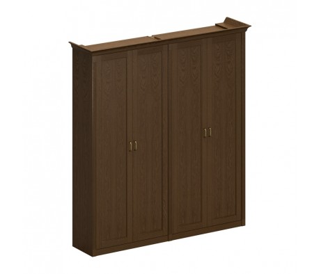 Шкаф высокий комбинированный (для одежды + для документов с закрытыми дверями) Perseo