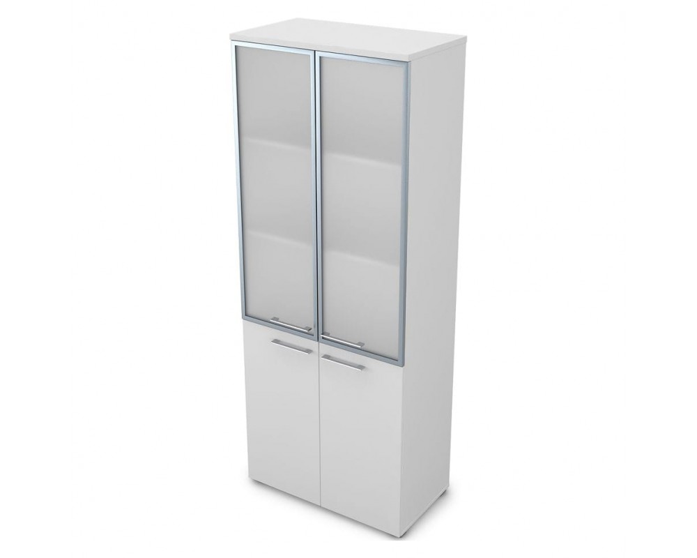 Шкаф высокий со стеклом (800*450*2045) 9НШ.005.19 Gloss Line