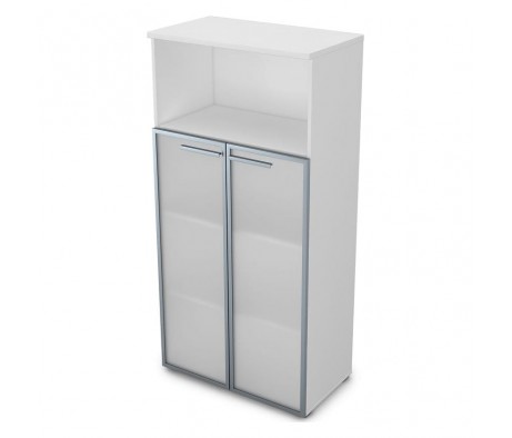 Шкаф со стеклом и нишей (800*450*1645) 9Ш.004.10 Gloss