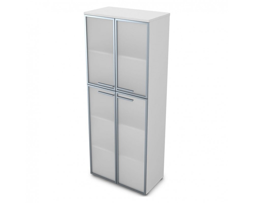Шкаф высокий со стеклом (800*450*2045) 9Ш.005.17 Gloss