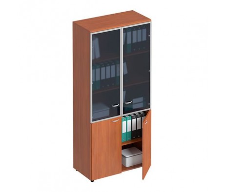 Шкаф для документов со стеклянными дверьми ФС 346 Матрица