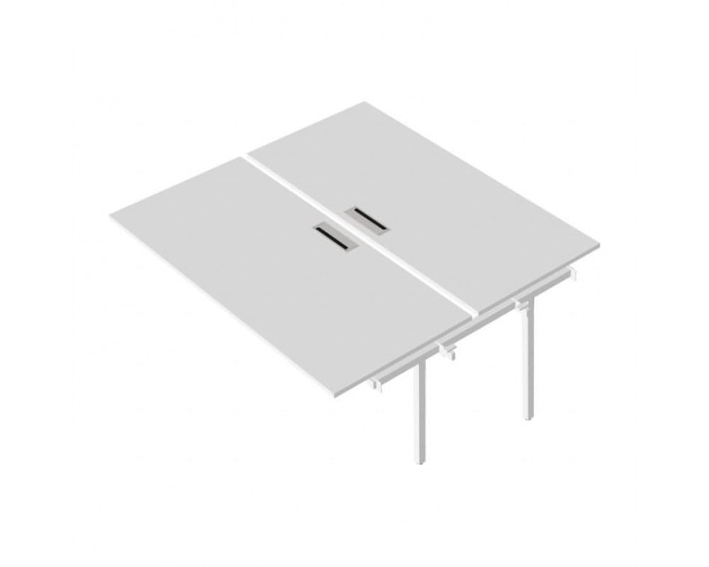 Промежуточный сдвоенный стол с люком на металлокаркасе RP-1.1(x2)+F-67M Rio Project