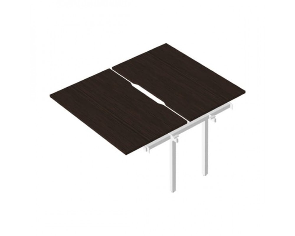 Промежуточный сдвоенный стол с вырезом на металлокаркасе RM-4.2(x2)+F-60M Rio Project