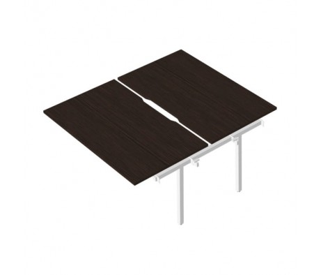 Промежуточный сдвоенный стол с вырезом на металлокаркасе RP-3.2(x2)+F-65M Rio Project