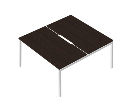 Сдвоенный стол с вырезом на металлокаркасе RM-3.2(x2)+F-45M Rio Project