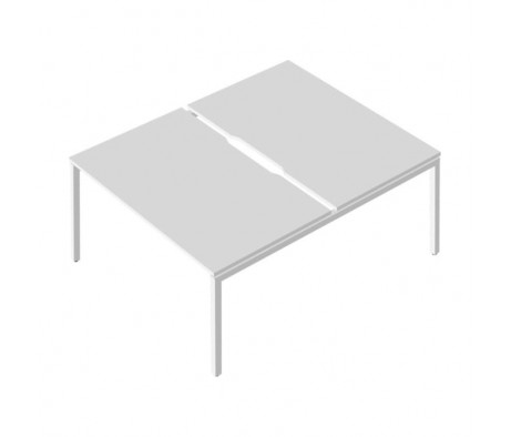 Сдвоенный стол с вырезом на металлокаркасе RP-3.2(x2)+F-49M Rio Project