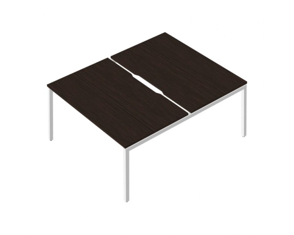 Сдвоенный стол с вырезом на металлокаркасе RP-3.2(x2)+F-49M Rio Project