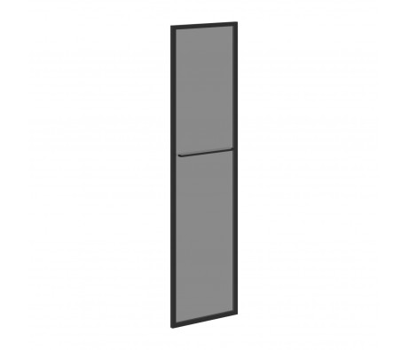 Дверь стеклянная в рамке из профиля 20х20 черного цвета 790х20х1470 Loftis