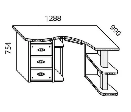 Размер офисных столов