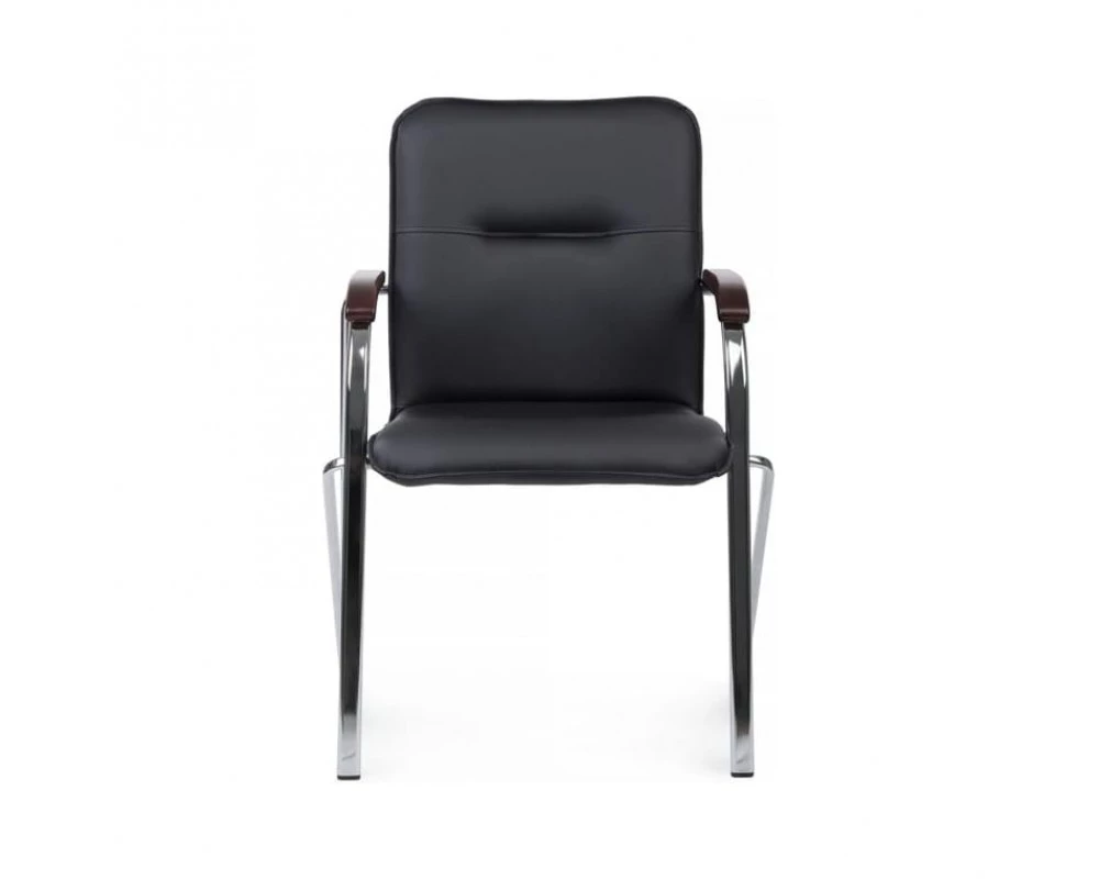 Стул Самба с деревянными подлокотниками SMB-02H Хром гальв.