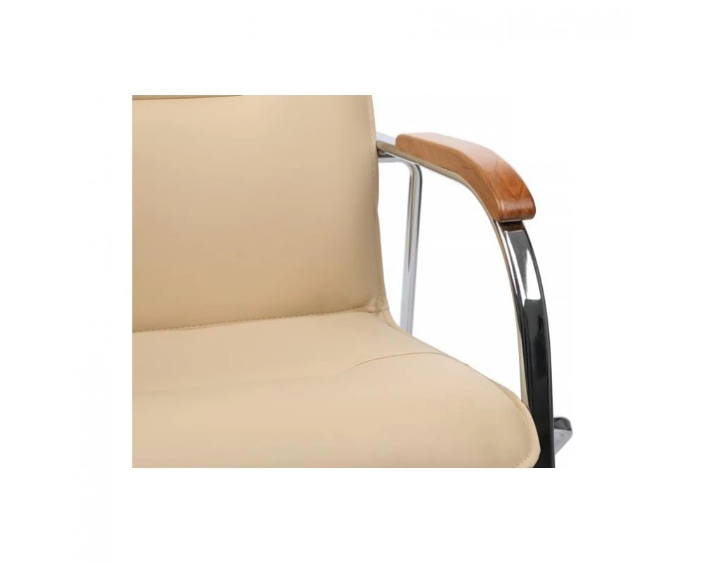 Стул Самба с деревянными подлокотниками SMB-02H Хром гальв.