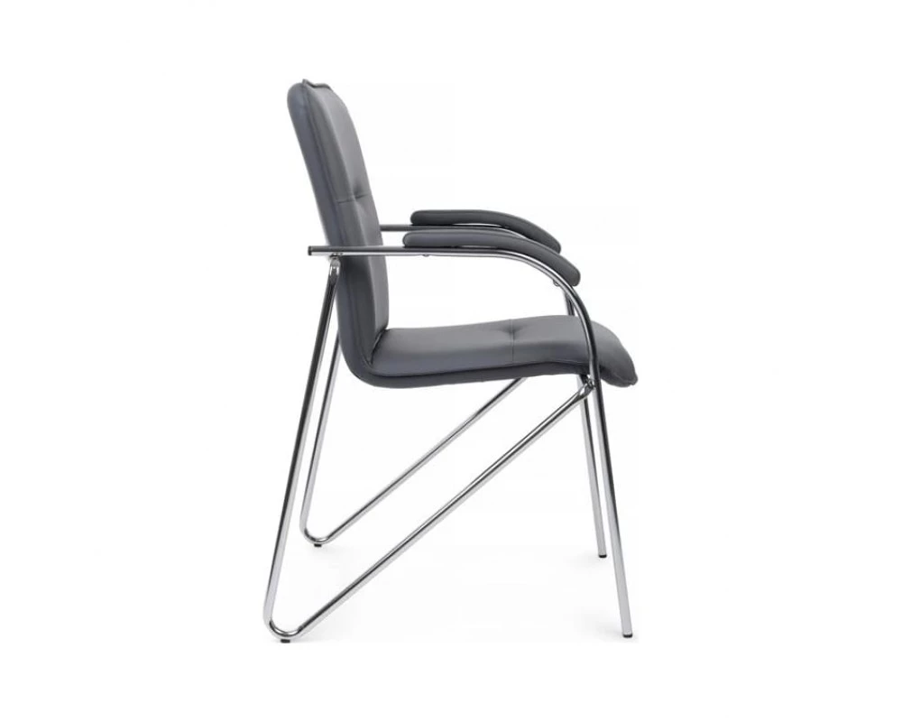 Стул Самба с мягкими подлокотниками SMB-01H Хром гальв.