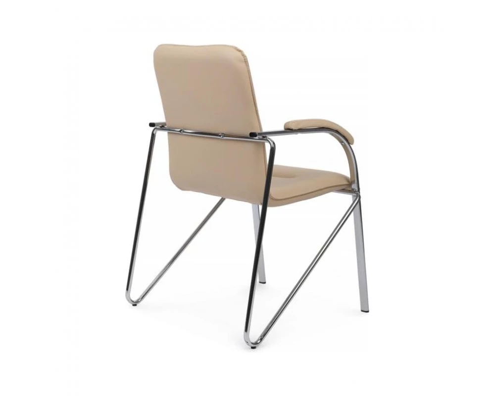 Стул Самба с мягкими подлокотниками SMB-01H Хром гальв.