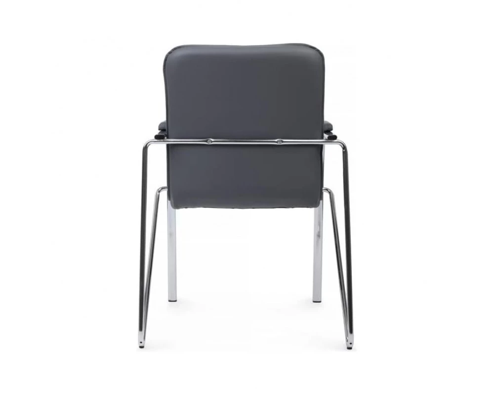 Стул Самба с мягкими подлокотниками SMB-01H Хром гальв.