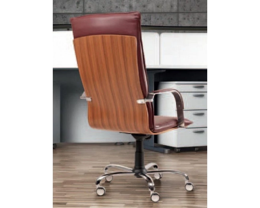 Кресло БЕРЛИН П ЛЮКС, спинка шпон