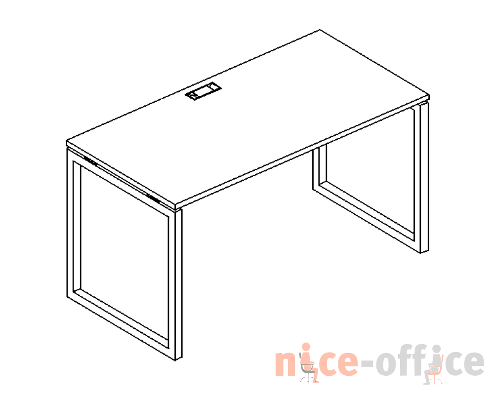Стол письменный на металлокаркасе QUATTRO 80x60x75 A4.PRO