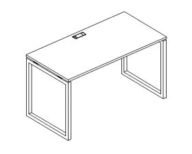 Стол письменный на металлокаркасе QUATTRO 80x70x75 A4.PRO images