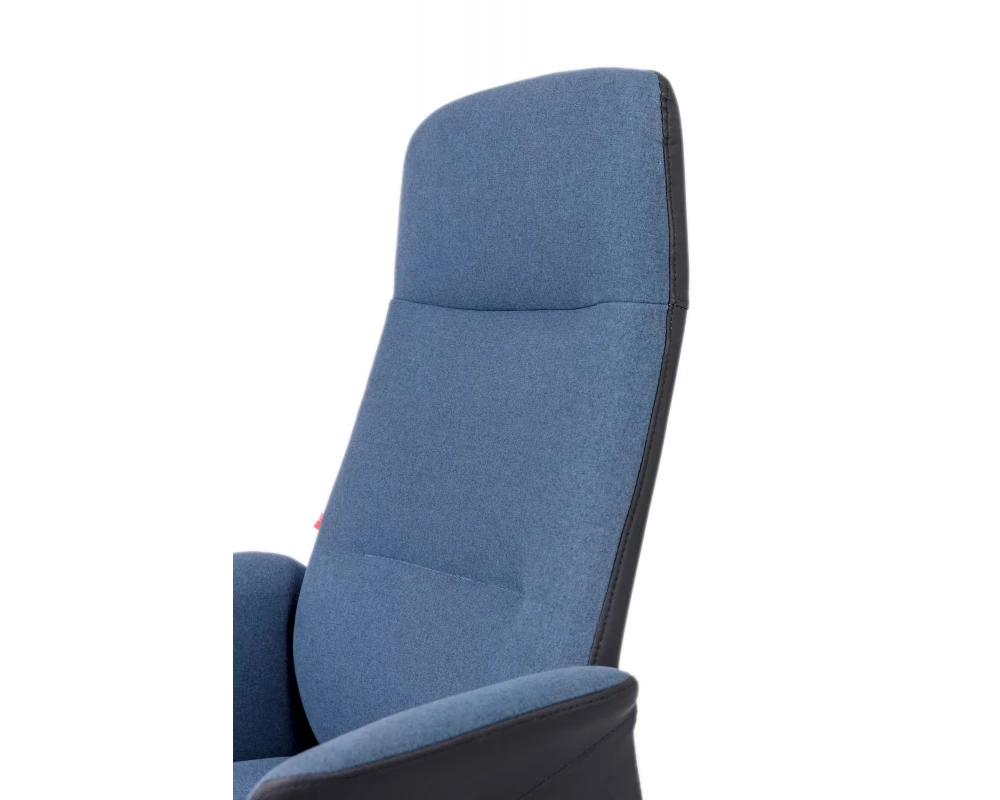 Кресло D Bravo Ткань, Синий/Черный