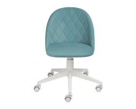 Кресло D Cake white Велюр, Бирюзовый images