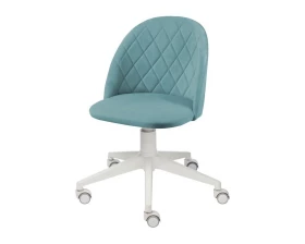 Кресло D Cake white Велюр, Бирюзовый images