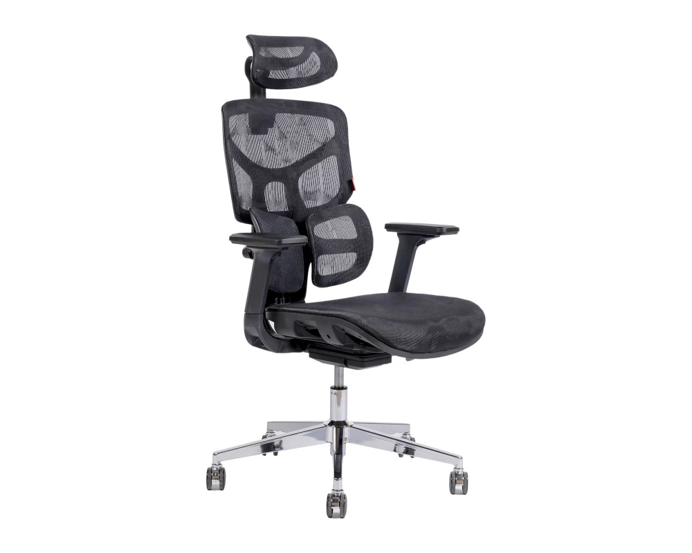 Кресло D IP-5 Сетка/Ткань, Черный