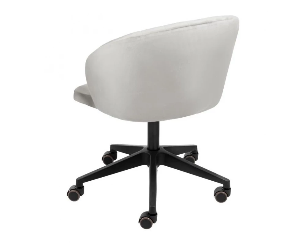 Кресло D Кресло Shell black Велюр, Серый