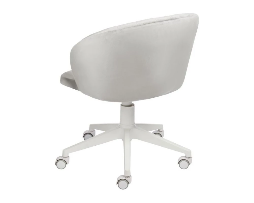 Кресло D Кресло Shell white Велюр, Серый