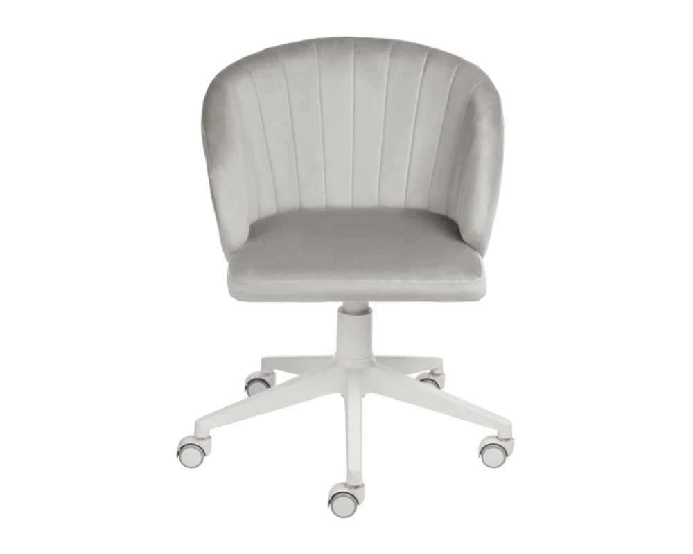 Кресло D Кресло Shell white Велюр, Серый