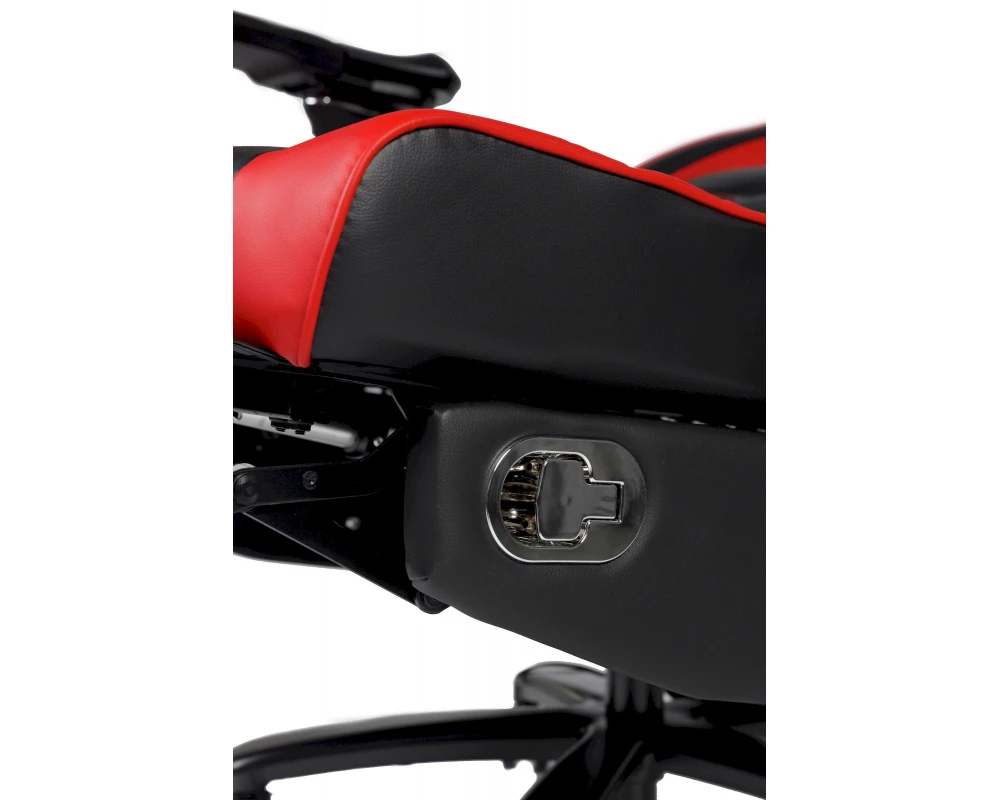 Кресло D Maks Экокожа, Черный/Красный