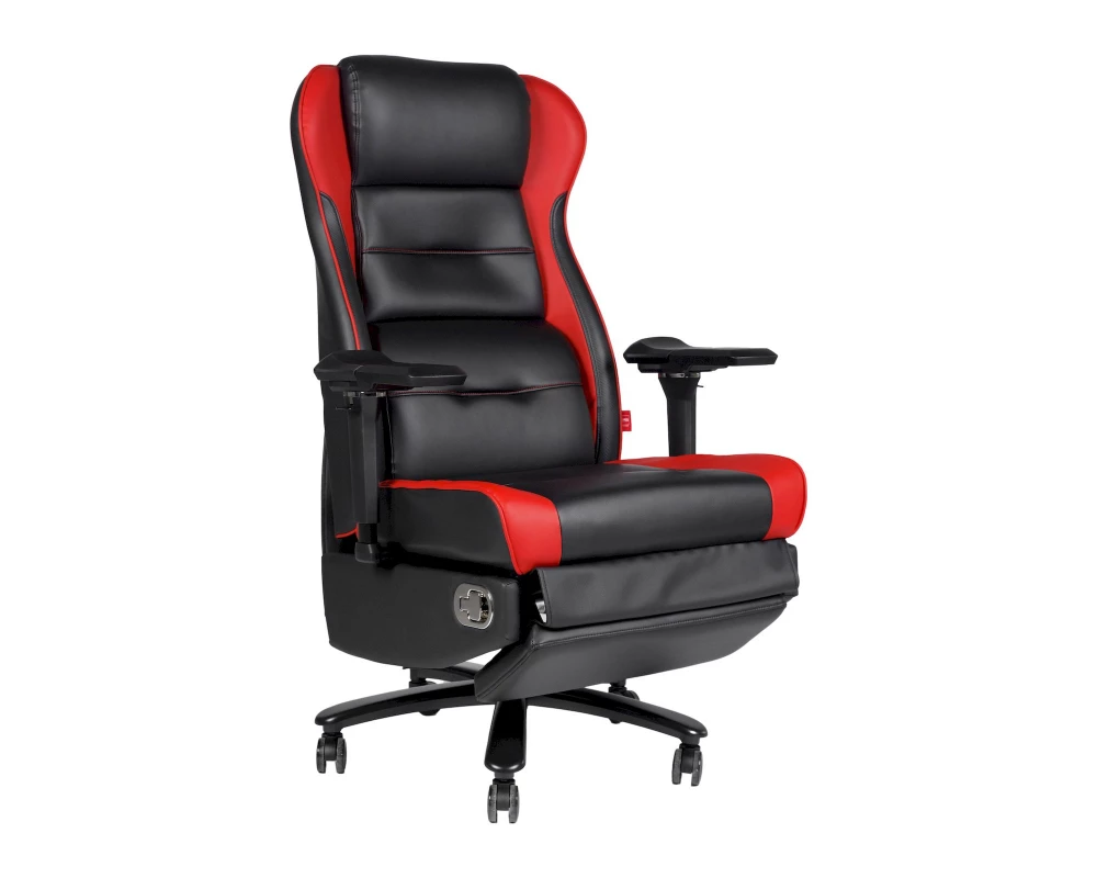 Кресло D Maks Экокожа, Черный/Красный