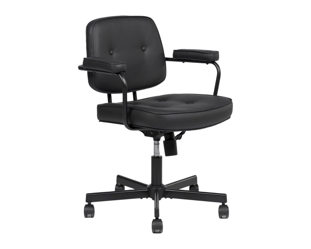 Кресло D Smart Экокожа, Черный